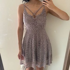 Lavender lace dress